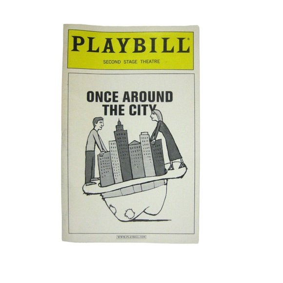 Once Around the City Playbill 2001 Second Stage Theatre Anna Stone Robert Reale - Picture 1 of 6